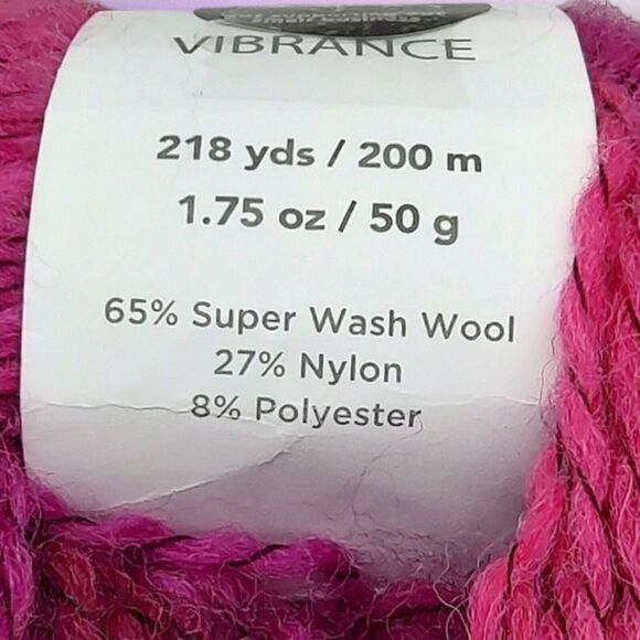 2-PK Universal Yarn Vibrance Color #01 Superwash Wool Nylon Polyester Blend 50g - Picture 3 of 6